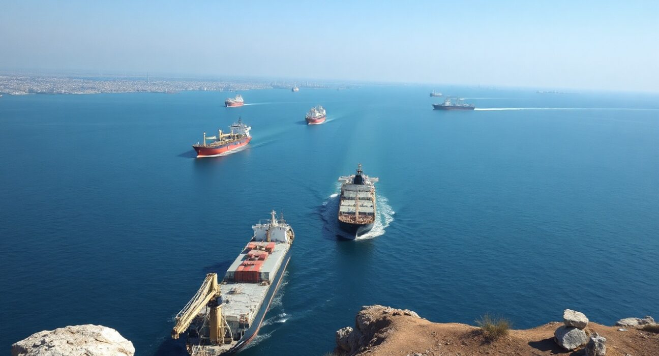 Oil tankers navigate the Strait of Hormuz as Iran rejects a second corridor proposal.