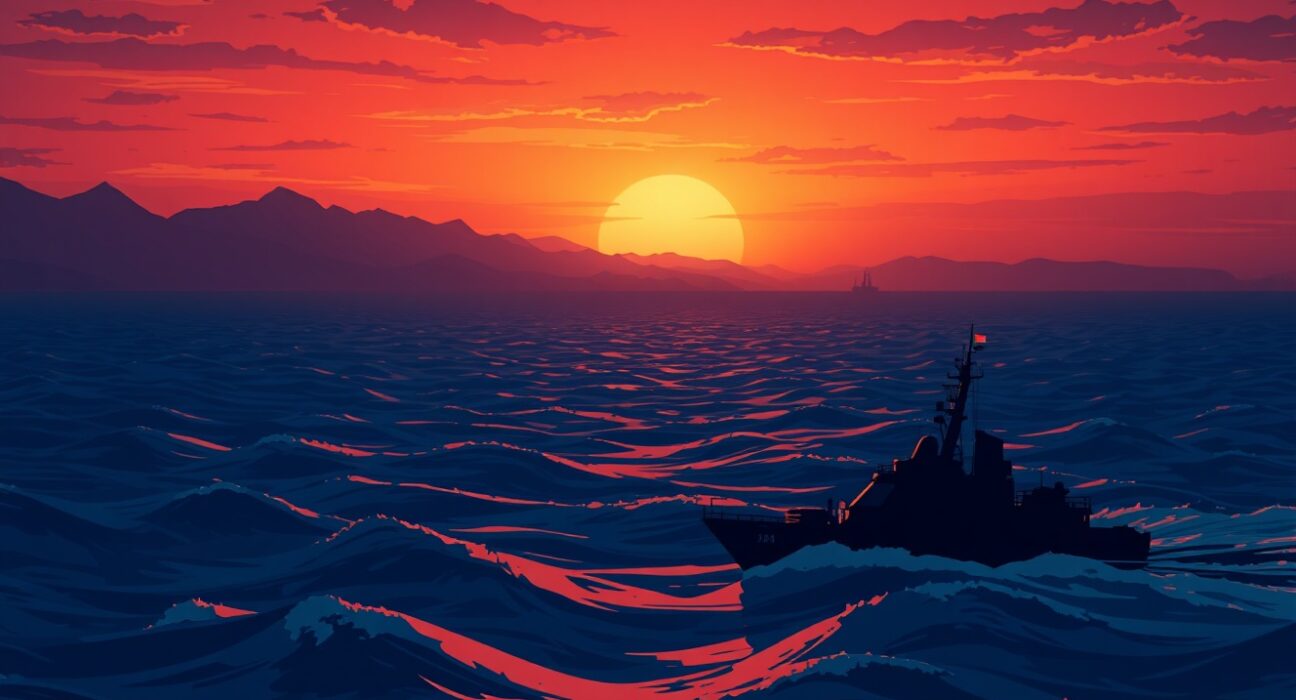 Iran threatens global shipping security in the critical Strait of Hormuz oil chokepoint.