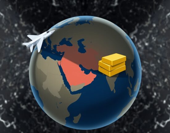 Symbolic globe representing Iran's threat to financial entities funding the US military budget.