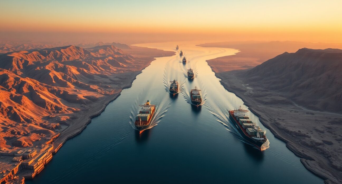 Strategic Strait of Hormuz waterway where Iran-US tensions threaten global energy markets