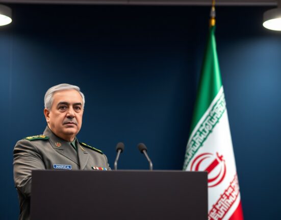 Senior Iranian official speaks at a press conference, casting doubt on reports of damage to a US Navy ship.
