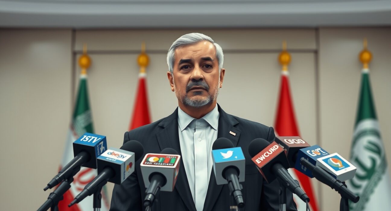 Iranian official presents security guarantee proposal to end regional conflict at press conference