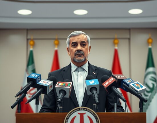 Iranian official presents security guarantee proposal to end regional conflict at press conference