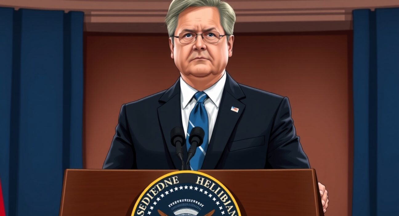 US Vice President JD Vance delivers statement on Iran war timeline at White House briefing.