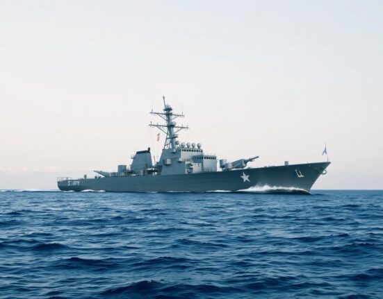 U.S. Navy destroyer patrols Middle East waters after Iranian missile strike denial