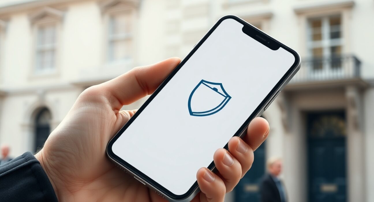 Ireland's digital wallet age verification test on a smartphone for online child protection.