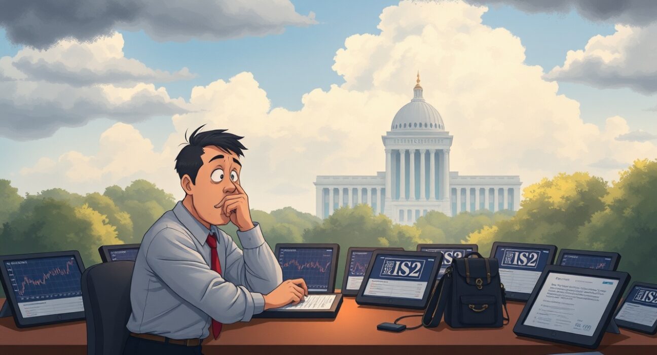 An investor struggles with IRS crypto tax compliance under new 2025 reporting rules.