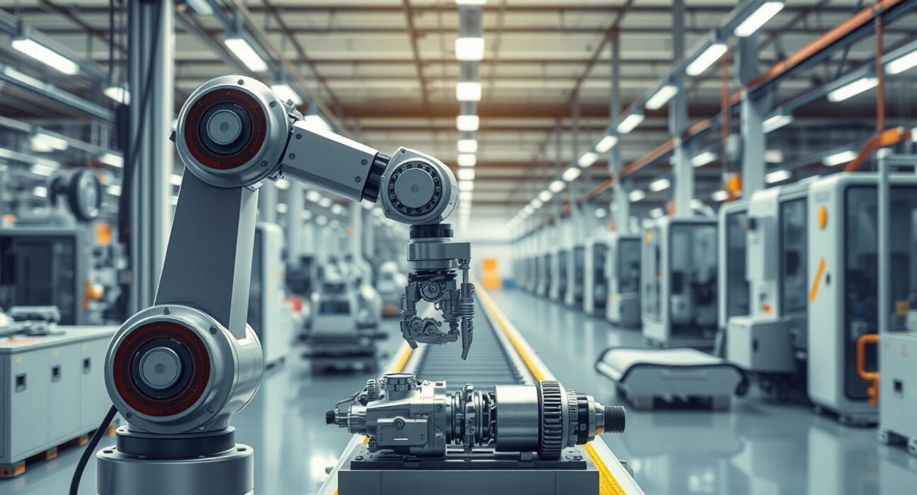 Modern manufacturing facility demonstrating sector resilience as ISM PMI holds steady.