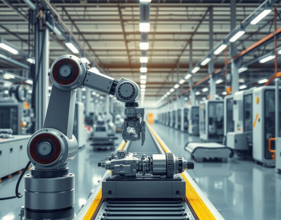 Modern manufacturing facility demonstrating sector resilience as ISM PMI holds steady.