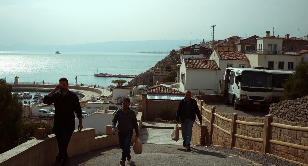 Civilians evacuating the Lebanese city of Tyre after an Israeli military order