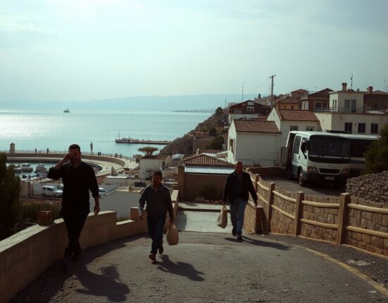 Civilians evacuating the Lebanese city of Tyre after an Israeli military order