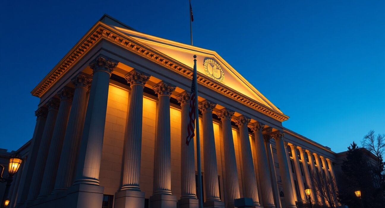 U.S. State Department building in Washington D.C. where historic Israel-Lebanon talks are being held.