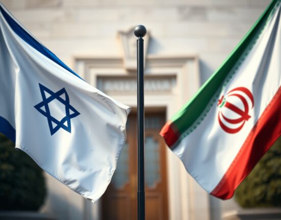 Symbolic representation of Israel Iran tensions over US embassy attacks in Iraq