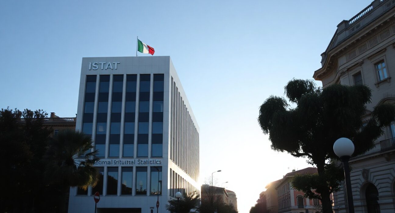 ISTAT headquarters in Rome, Italy, representing official inflation data release