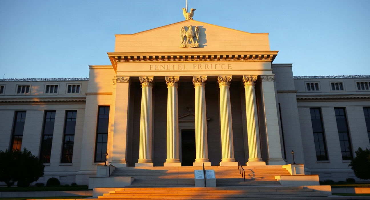Federal Reserve building in Washington D.C. ahead of Jackson Hole symposium.