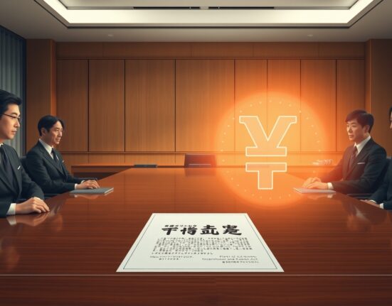 Japan's cabinet approves the cryptocurrency financial product bill in a government meeting.