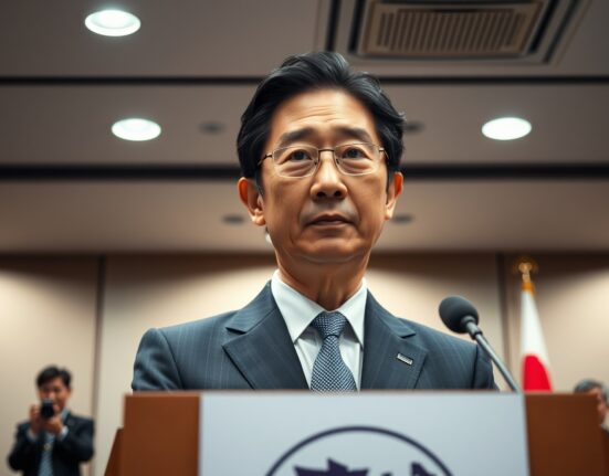 Japan Economy Rebounding Moderately: Finance Minister Katayama delivers a cautious economic outlook at a Tokyo press conference.
