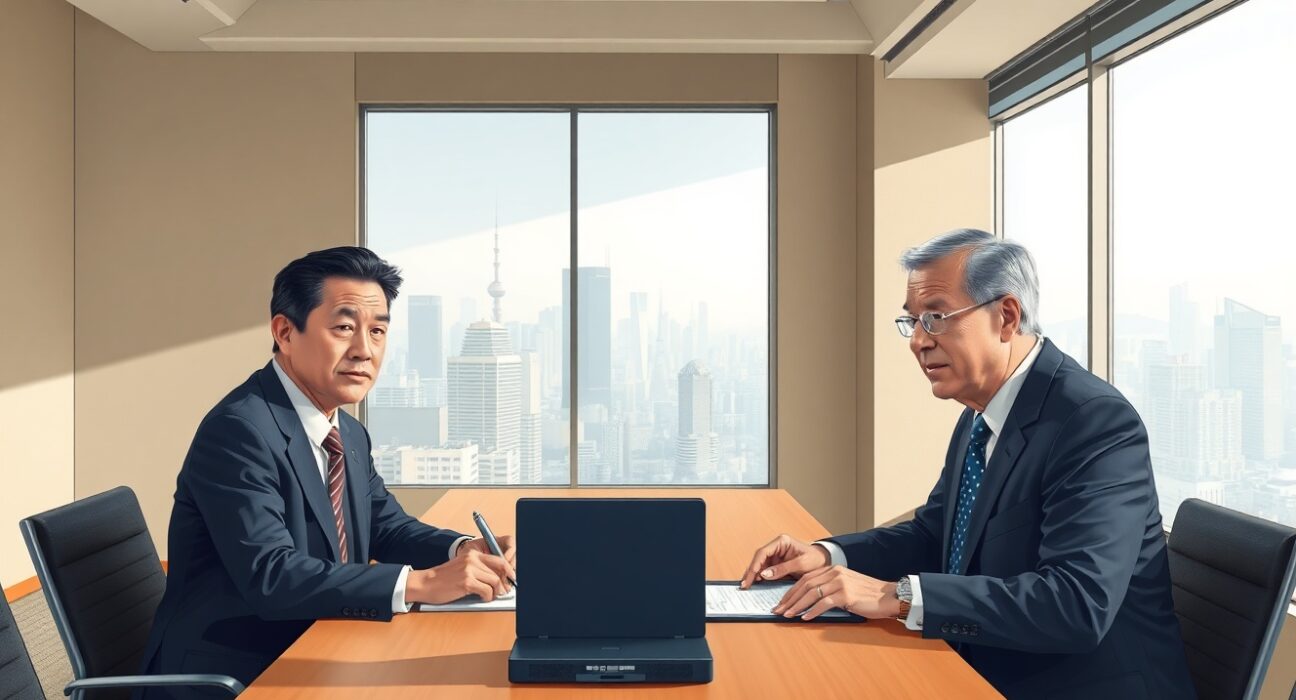 Japanese Finance Minister Shunichi Suzuki discusses foreign exchange policy with US Treasury official in Tokyo meeting