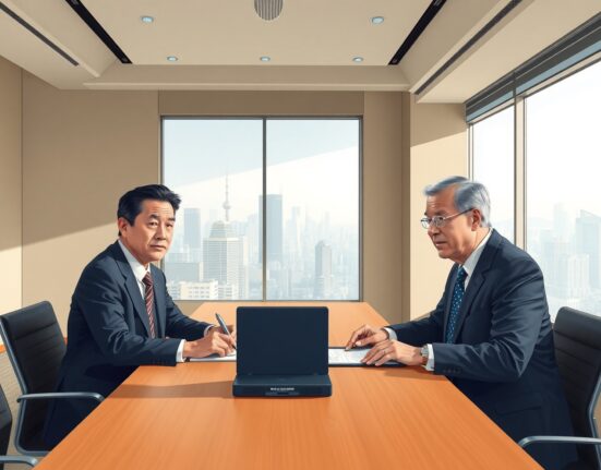 Japanese Finance Minister Shunichi Suzuki discusses foreign exchange policy with US Treasury official in Tokyo meeting