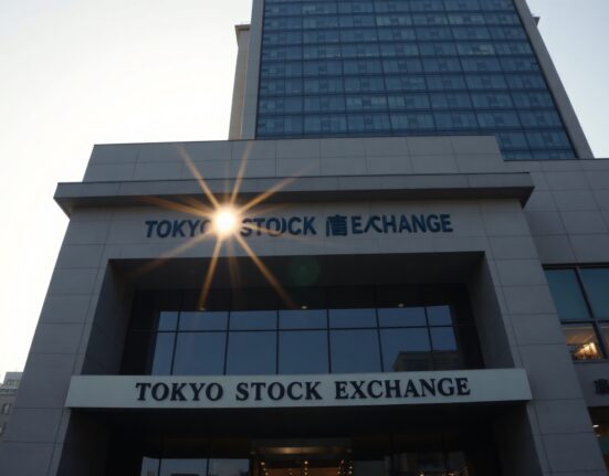 Tokyo Stock Exchange building on a clear morning, reflecting Japan's economic outlook