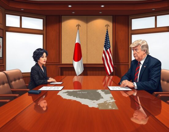 Defense Minister Takaichi discusses Japan's Strait of Hormuz security limitations with former President Trump
