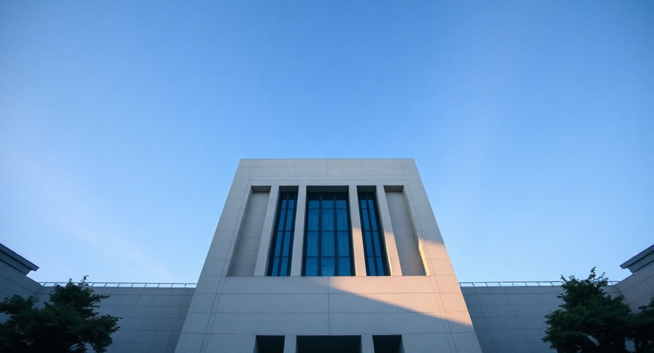 Bank of Japan headquarters in Tokyo on a clear day