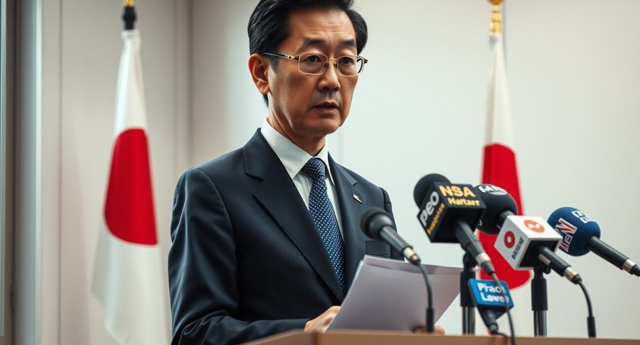 Japan Finance Minister Katayama announces financial market measures during press conference