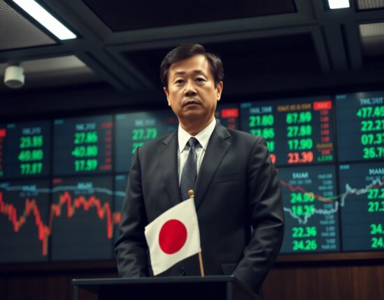 Japan's top currency diplomat Atsushi Katayama at a press conference in Tokyo