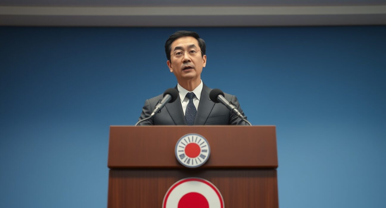 Japan Finance Minister Kihara at a press conference in Tokyo, addressing market monitoring