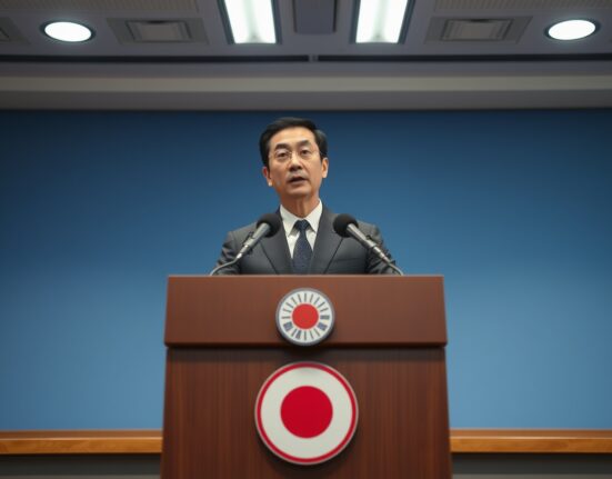 Japan Finance Minister Kihara at a press conference in Tokyo, addressing market monitoring