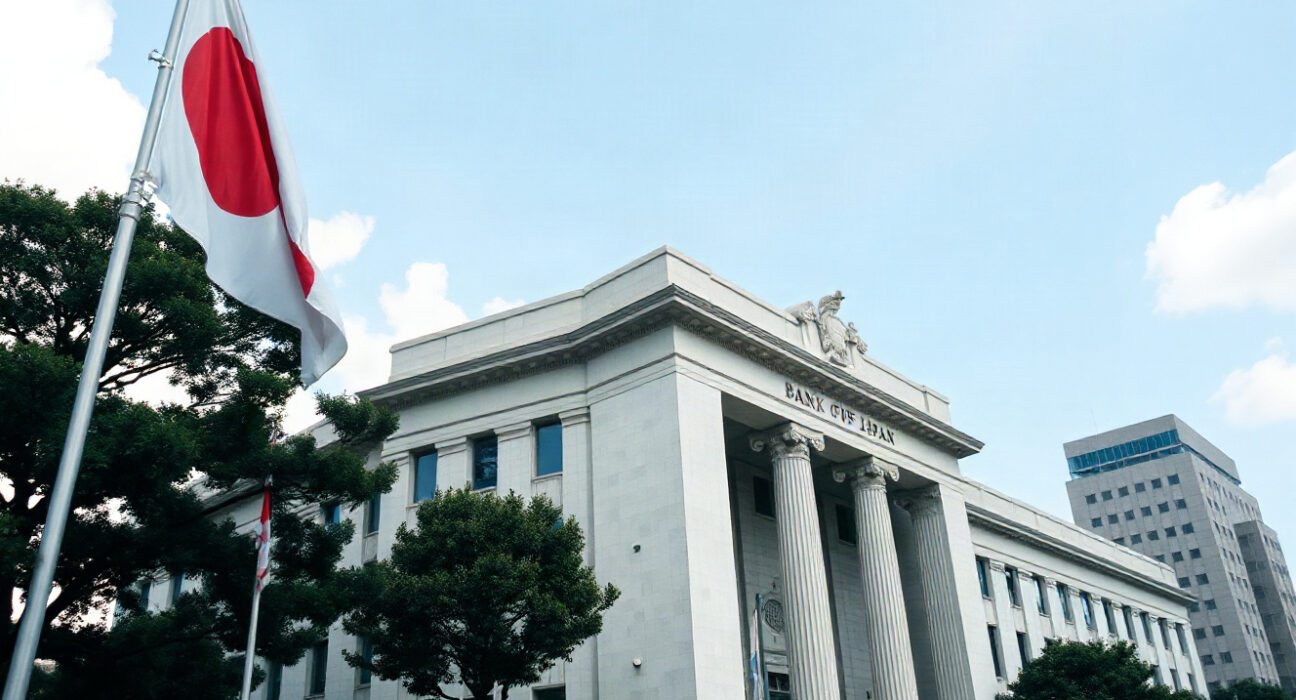 Bank of Japan headquarters in Tokyo, symbolizing monetary policy independence.