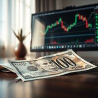 Japanese yen banknote and USD/JPY chart on desk representing currency intervention analysis