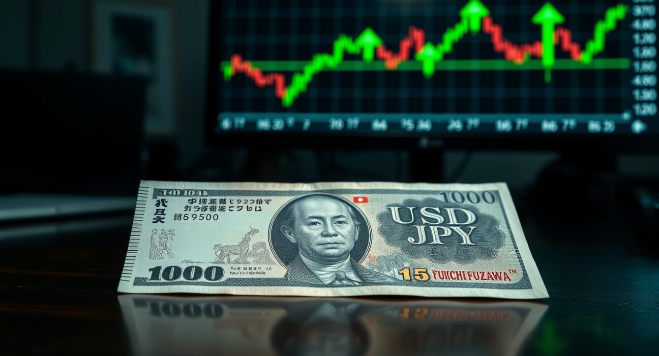 Japanese yen banknote with forex chart in background illustrating BOJ rate hike analysis