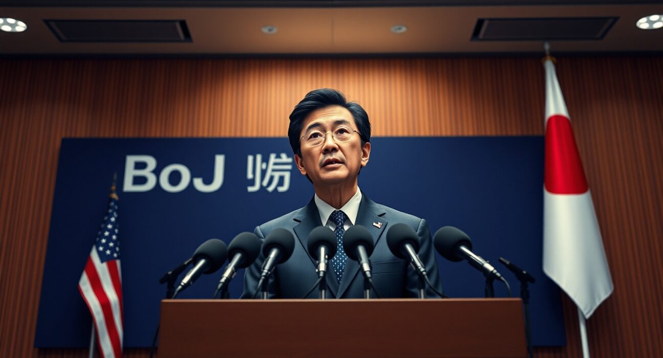 Bank of Japan Governor Kazuo Ueda announces potential Japanese Yen intervention at Tokyo press conference