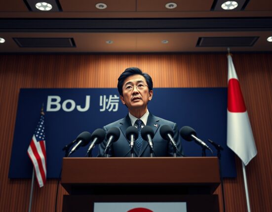 Bank of Japan Governor Kazuo Ueda announces potential Japanese Yen intervention at Tokyo press conference