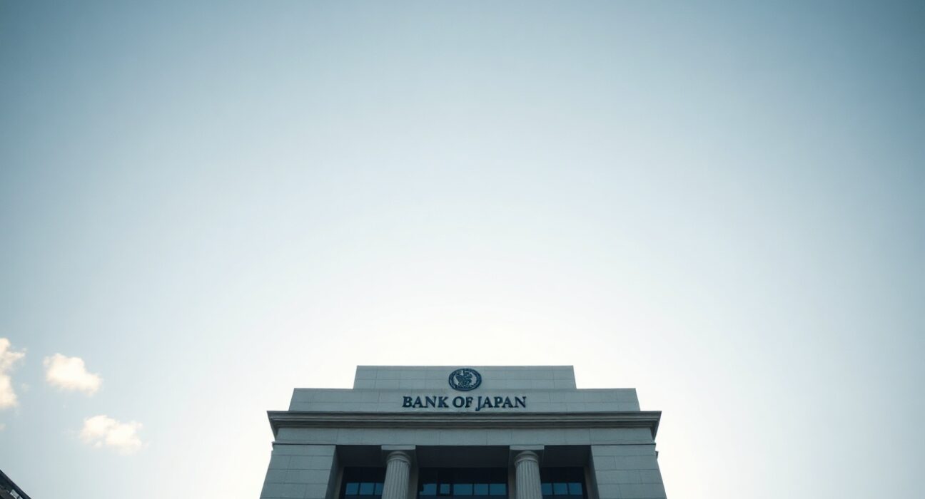 Bank of Japan headquarters building in Tokyo, symbolizing monetary policy decision.