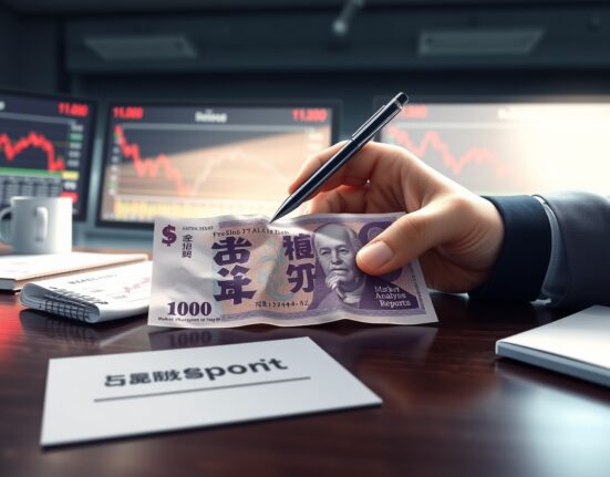 Japanese yen banknote analysis showing currency intervention risk amid Bank of Japan policy decisions