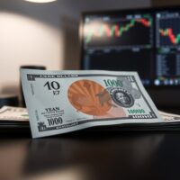 Close-up of Japanese Yen and US Dollar banknotes on a desk, representing forex market analysis and intervention risk.