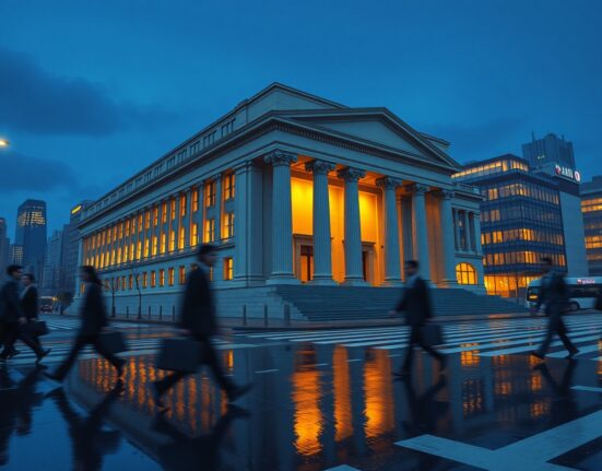 Bank of Japan headquarters in Tokyo representing monetary policy shift and yen intervention risk analysis