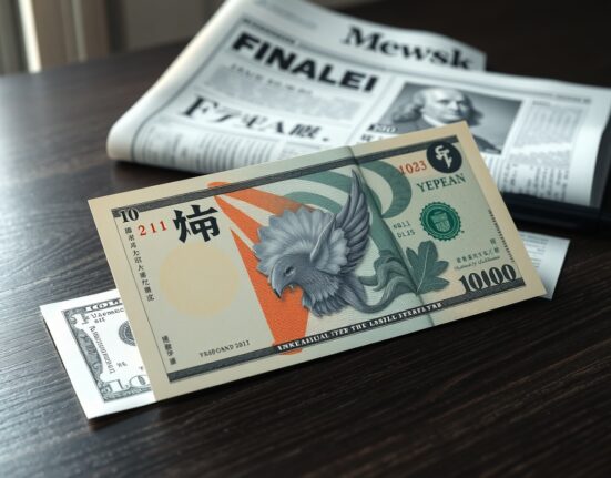 Japanese Yen and US dollar banknotes on a desk representing FX market analysis