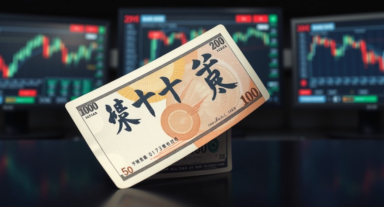 Japanese yen and US dollar banknotes representing the currency market analysis and USD/JPY exchange rate.