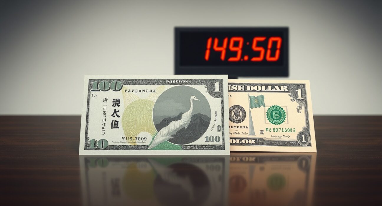 Japanese Yen and US Dollar banknotes side by side, representing the USD/JPY currency pair range play ahead of Bank of Japan decision.