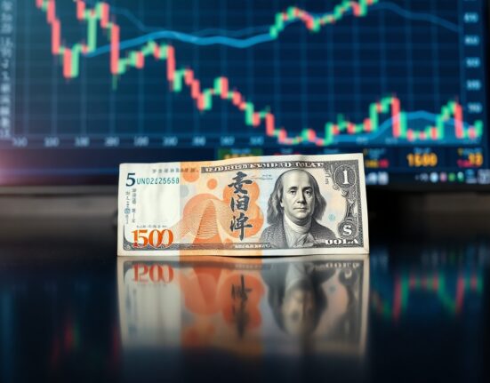 Japanese yen and US dollar banknotes side by side, representing currency exchange rate analysis.
