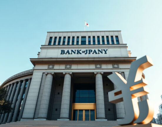 Bank of Japan headquarters in Tokyo, symbolizing monetary policy impact on the Japanese Yen.