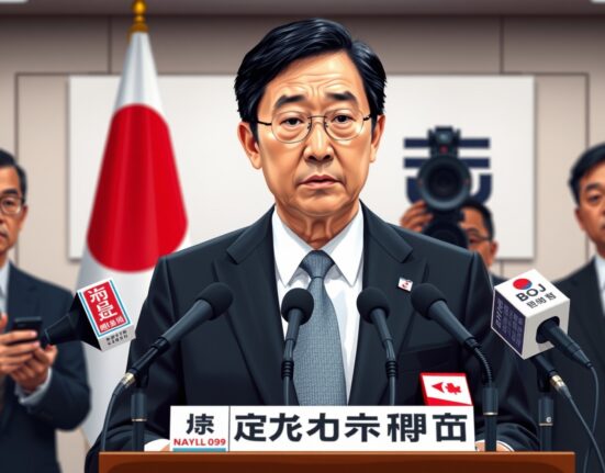 Bank of Japan Governor Kazuo Ueda warning about stagflation risks affecting the Japanese Yen
