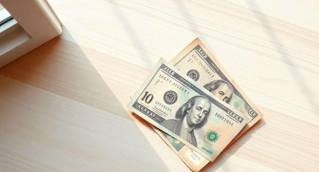 Japanese yen and US dollar banknotes on a wooden surface, with the yen in focus representing its recent surge.
