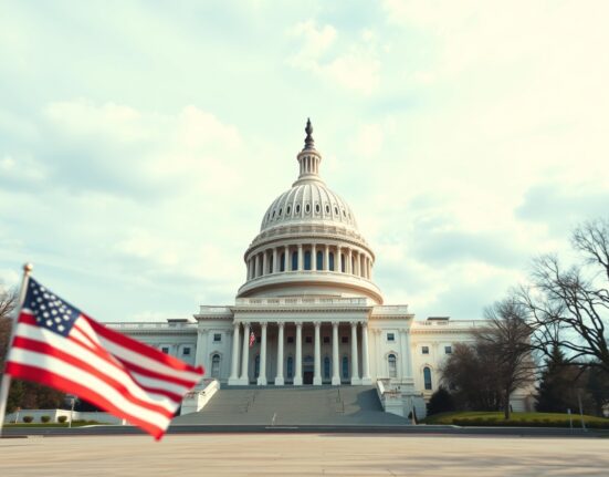 US Capitol building on a cloudy day, symbolizing legislative uncertainty around crypto regulation