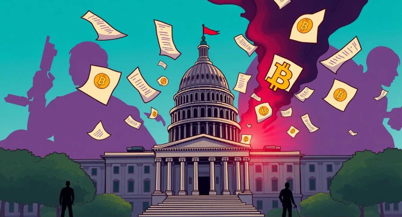 Jeffrey Epstein files release showing cryptocurrency connections in congressional decision