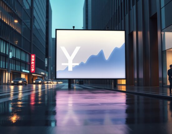 Analysis of the Japanese Yen's resilience against energy price shocks in Tokyo's financial district.