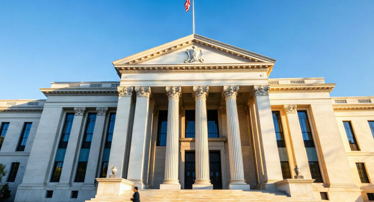 Federal Reserve building in Washington, D.C., as the July FOMC minutes are released